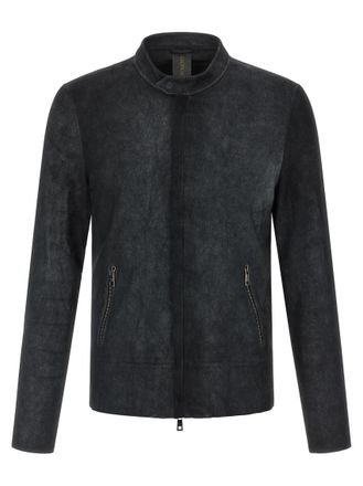 Giorgio Brato Black Mandarin Collar Jacket