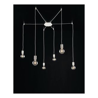Netlighting HABITAT 6 Light Cluster Pendant Ceiling Light White 500cm