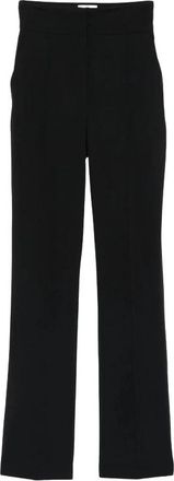 Elisabetta Franchi Rechte broek - Dames - Straight fit broeken - Zwart - L - Broeken