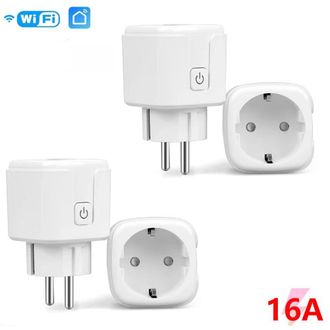 OEM Este Paquete De 4 Enchufes Inteligentes Wi-fi Se Puede Controlar Mediante Una Aplicaci&oacute;n. Estos Enchufes Inal&aacute;mbricos Ofrecen Una Potencia M&aacute;xima De 2