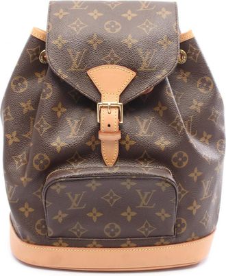 Louis Vuitton Brown Monogram Pvc Coated Canvas Leather Backpack (Pre-Owned)
