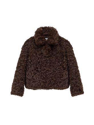 Closed Curly Faux Fur Relaxed Jacket