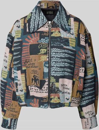 Scotch & Soda Jacke mit Reißverschluss in Blau, Größe XL