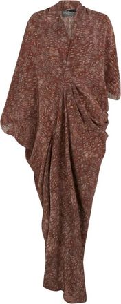 Cortana Mayu Midi Jurk - Dames - Maxi kleedjes - Rood - L - Kleedjes