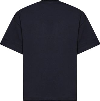 Jil Sander Mens T-Shirt Boxy Cotton Midnight Blue T-Shirts And Polos