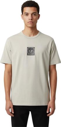 C.P. Company C.p. Company - Metropolis Series T-shirt - Heren - Tops - Beige - Maat: S Katoen