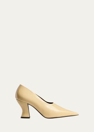 Khaite Colleen 75MM Glazed Leather Pumps