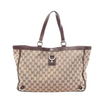 Gucci Pre-owned Abbey GG Canvas Tote Bag - Pre-owned - Mujer - Beige - ONE SIZE