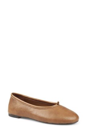 Artisan by Zigi Perch Flat in Cognac Leather at Nordstrom, Size 11
