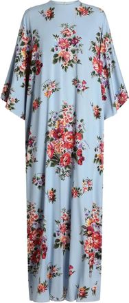 Dolce & Gabbana floral print dress - women - Silk/Elastane/Silk/Elastane - 40 - Blue
