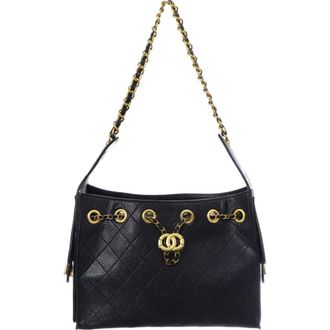 Adornia Quilted Faux Leather Shoulder Bag in Black at Nordstrom Rack