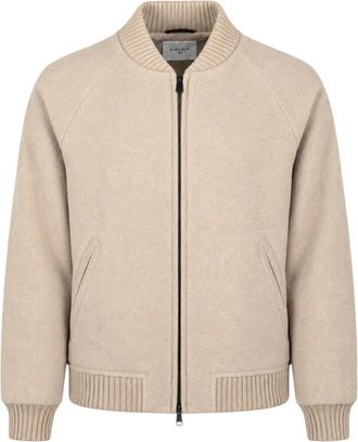 Circolo 1901 Bomber Zip Luxury Wool - Heren - Bomber jackets - Beige - M - Wol - Jassen