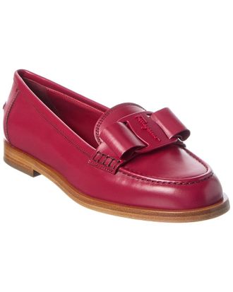 Ferragamo Ferragamo Vivaldo Leather Loafer