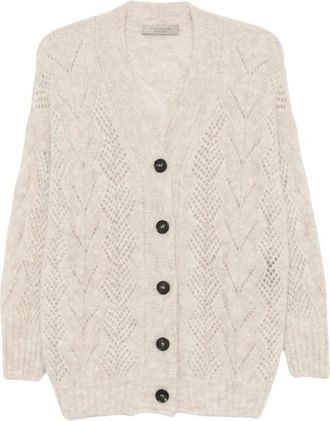 D.exterior 63194 Vest - Dames - Vesten - Beige - L - Wol - Truien & Vesten