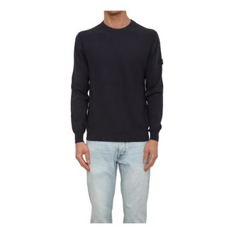 Peuterey Heren, Truien, Blauw, Maat: 2XL Katoen