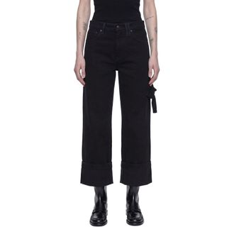Simone Rocha Cropped Straight Leg Jeans