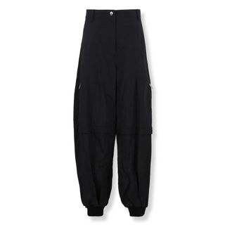 Jacquemus Wide Trousers, female, Black, XS, Ovalo Trousers