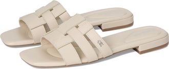 Calvin Klein Tessie Womens Sandals Ivory Leather : 5.5 M
