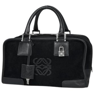 Loewe Pre-owned Handbag - Dames - Pre-owned - Zwart - Maat: ONE Size Leer