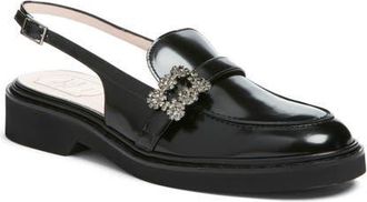 Roger Vivier Viv Rangers Slingback Loafer in Nero at Nordstrom, Size 7.5Us