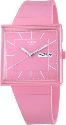 Swatch What If...Rose? Quartz Pink Dial Unisex Watch SO34P700