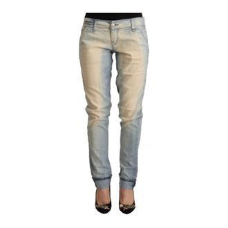 Acht Slim-fit Trousers, female, Blue, Size: S Low Waist Skinny Denim Jeans