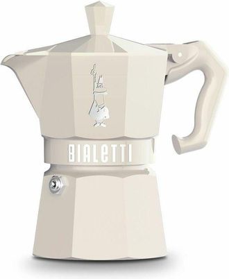 Bialetti Caffettiera Italiana Bialetti MOKA EXCLUSIVE CREAM 3T Crema Alluminio 3 Tazze