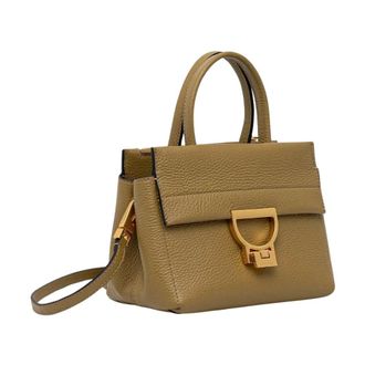 Coccinelle Tassen, Dames, Groen, ONE Size, Leer, Arlettis Small Crossbody Tas