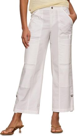 Sanctuary Angels Stretch Cotton Cargo Pants in White at Nordstrom, Size 32