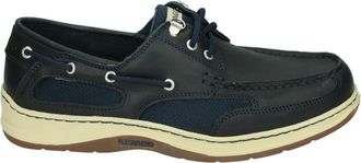 Sebago Blauwe Vrijetijdsschoenen met Rubberen Zool - Heren - Bootschoenen - Blauw - 41 1/2 EU - Leer - Schoenen