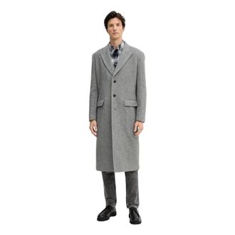 Trussardi Heren, Mantels, Grijs, Maat: M Wol