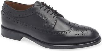 Nordstrom Barolo Wingtip Derby in Black Leather at Nordstrom, Size 11.5
