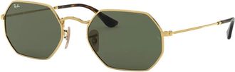 Ray-Ban Octagonale zonnebril Rb 3556N 001 - unisex - Zonnebrillen - Geel - 53 MM - Accessoires