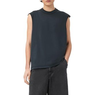 AllSaints Cole Sleeveless Crewneck T-Shirt in Washed Black at Nordstrom, Size Xx-Large