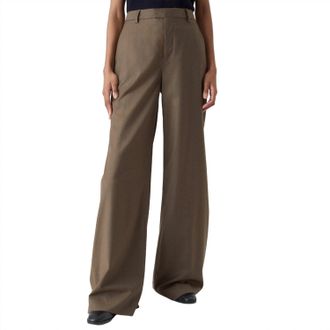 Closed Womens Nanton Flannel Pant In Golden Wood