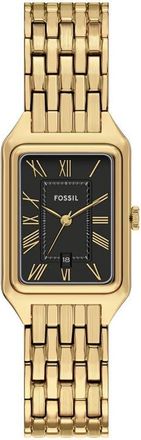 Fossil Raquel Bracelet Watch, 23mm x 38mm in Gold/Black at Nordstrom