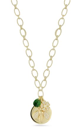 Glaze Jewelry Sterling Silver Bee Charm Necklace