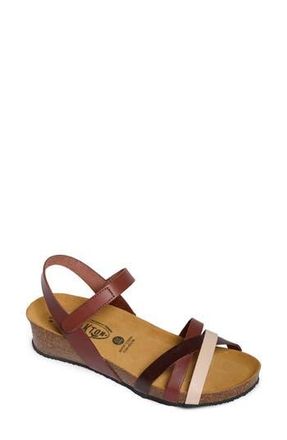 Plakton Lane Sandal in Vaquetilla Cream Corcho Marron at Nordstrom Rack, Size 11Us / 42Eu