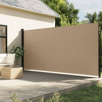 Berkfield Home Retractable Side Awning Beige 200x600 cm