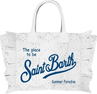 MC2 Saint Barth Dames, Tassen, Wit, Maat: ONE Size Katoen