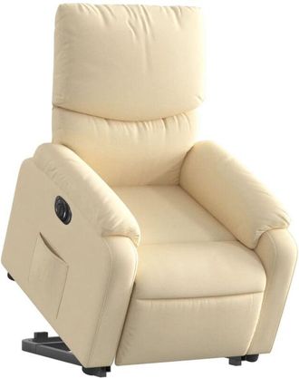 vidaXL Vidaxl - Sill&oacute;n El&eacute;ctrico Reclinable Elevable De Tela Color Crema