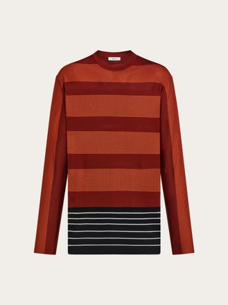 Ferragamo Women Striped sweater Red