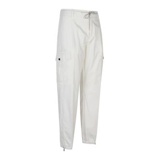 Eleventy Cargo Trousers with Zip - male - Eleventy - Straight Trousers - White - W34 - Trousers