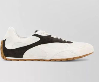 Bottega Veneta orbit flash canvas suede low sneakers