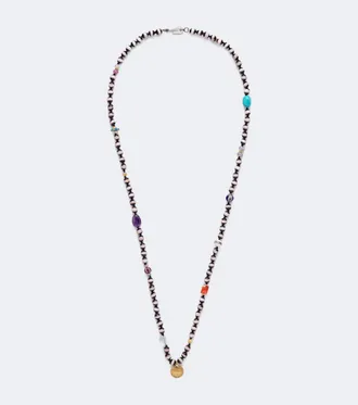 Ileana Makri Beaded necklace with gemstones