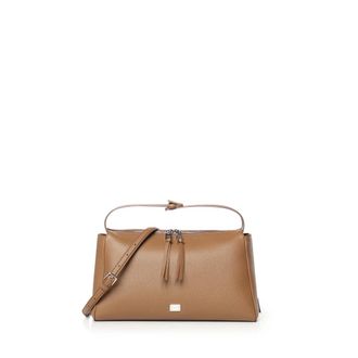 Dolce & Gabbana Handbags, male, Brown, Size: ONE SIZE Vittoria Calfskin Crossbody Bag