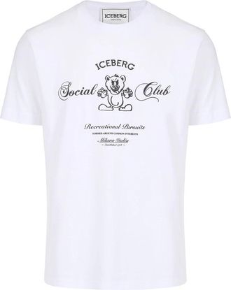 Iceberg Orso T-Shirt - Heren - T-shirts - Wit - L - Katoen - Tops