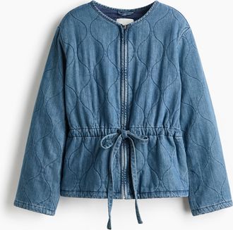 H&M Steppjacke aus Denim - Blue