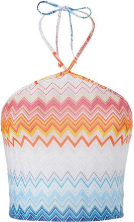 Missoni zigzag-knit top - women - Rayon/Polyester/Polyamide - 42 - White
