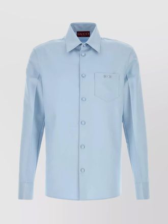 Gucci tech panama shirt button-down collar